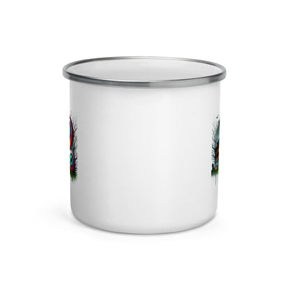 Spooky Eyes Enamel Mug