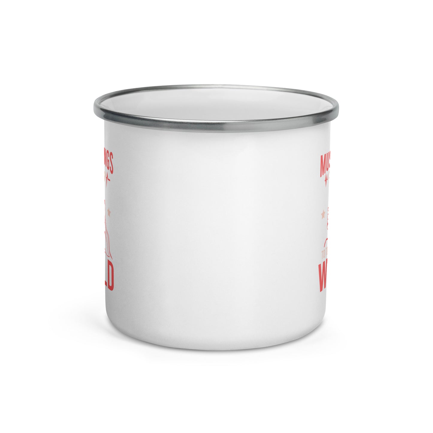 Music Brings Harmony to the World Enamel Mug