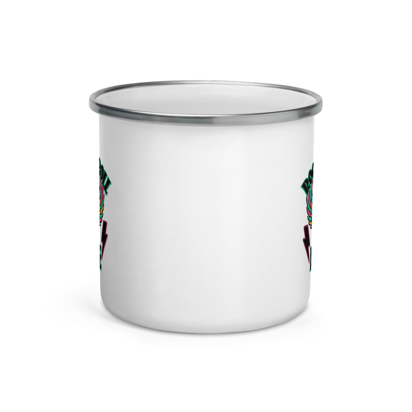Rock And Roll Babe Enamel Mug