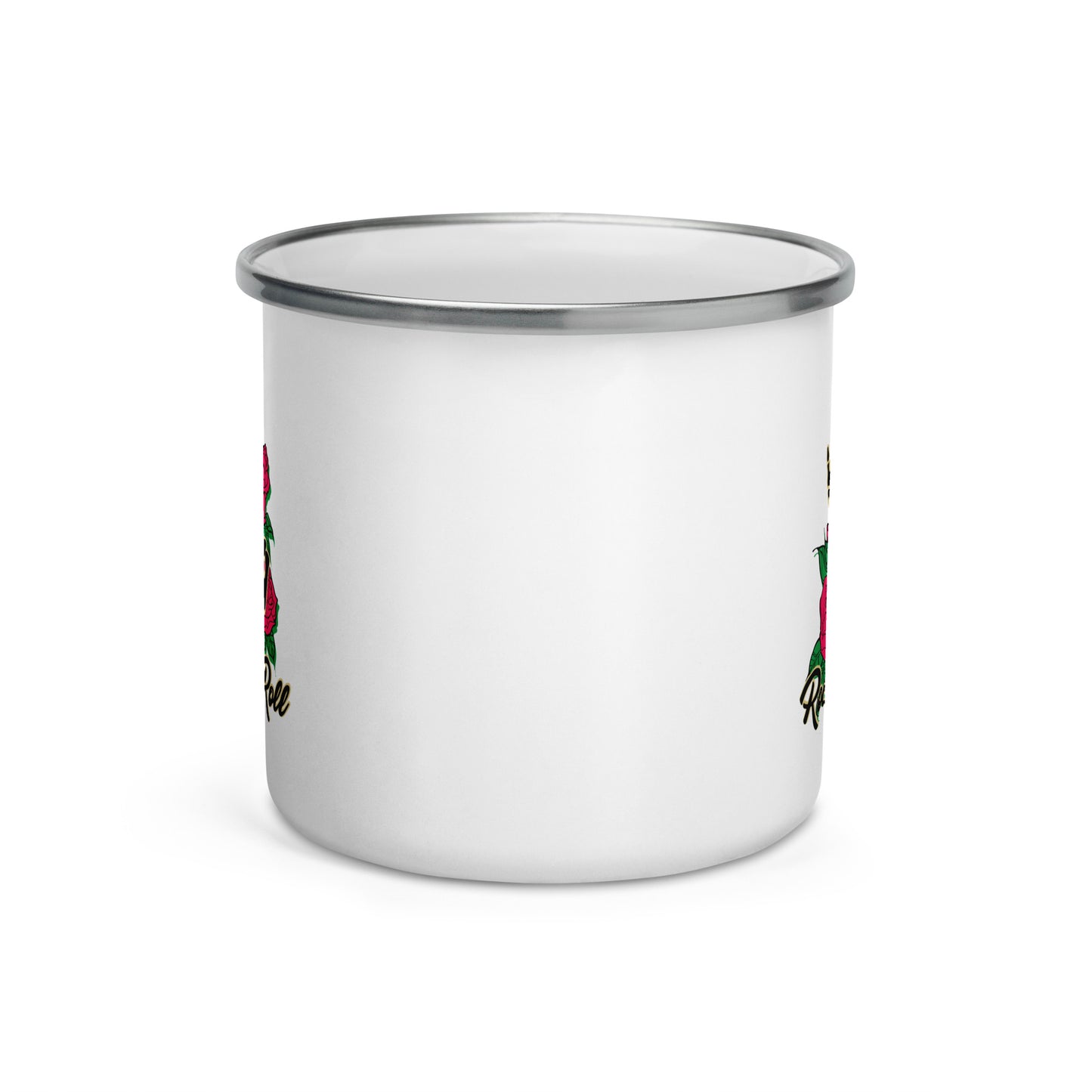 Rock and Roll Roses Enamel Mug