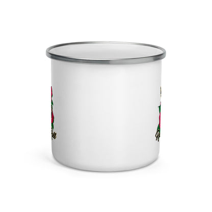 Rock and Roll Roses Enamel Mug
