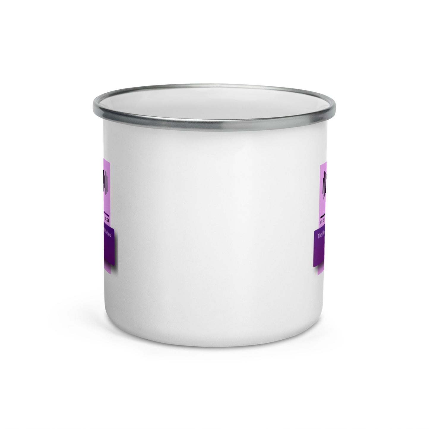 The Music Sounds Better With You Enamel Mug