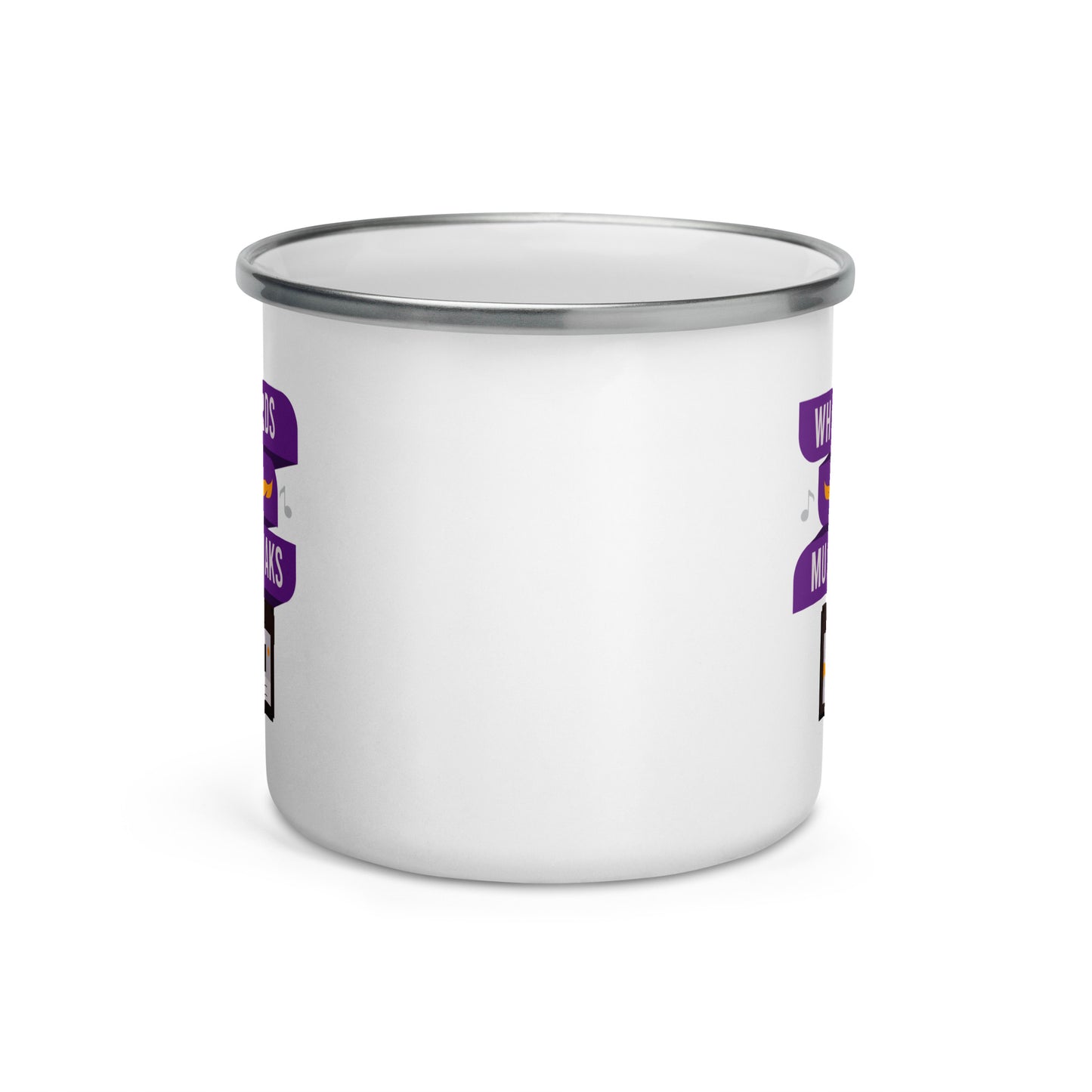 When Words Fail Music Speaks Enamel Mug