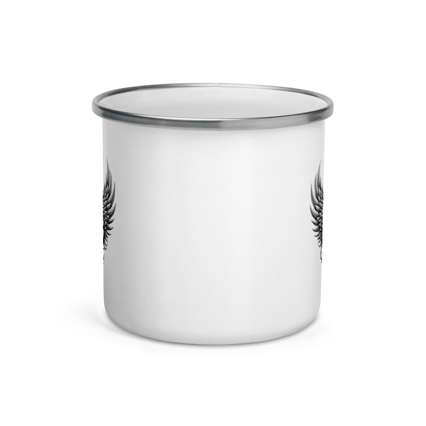Guitar Angel Wings Enamel Mug