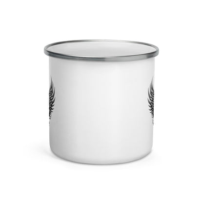 Guitar Angel Wings Enamel Mug