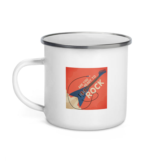 Are You Ready To Rock Enamel Mug