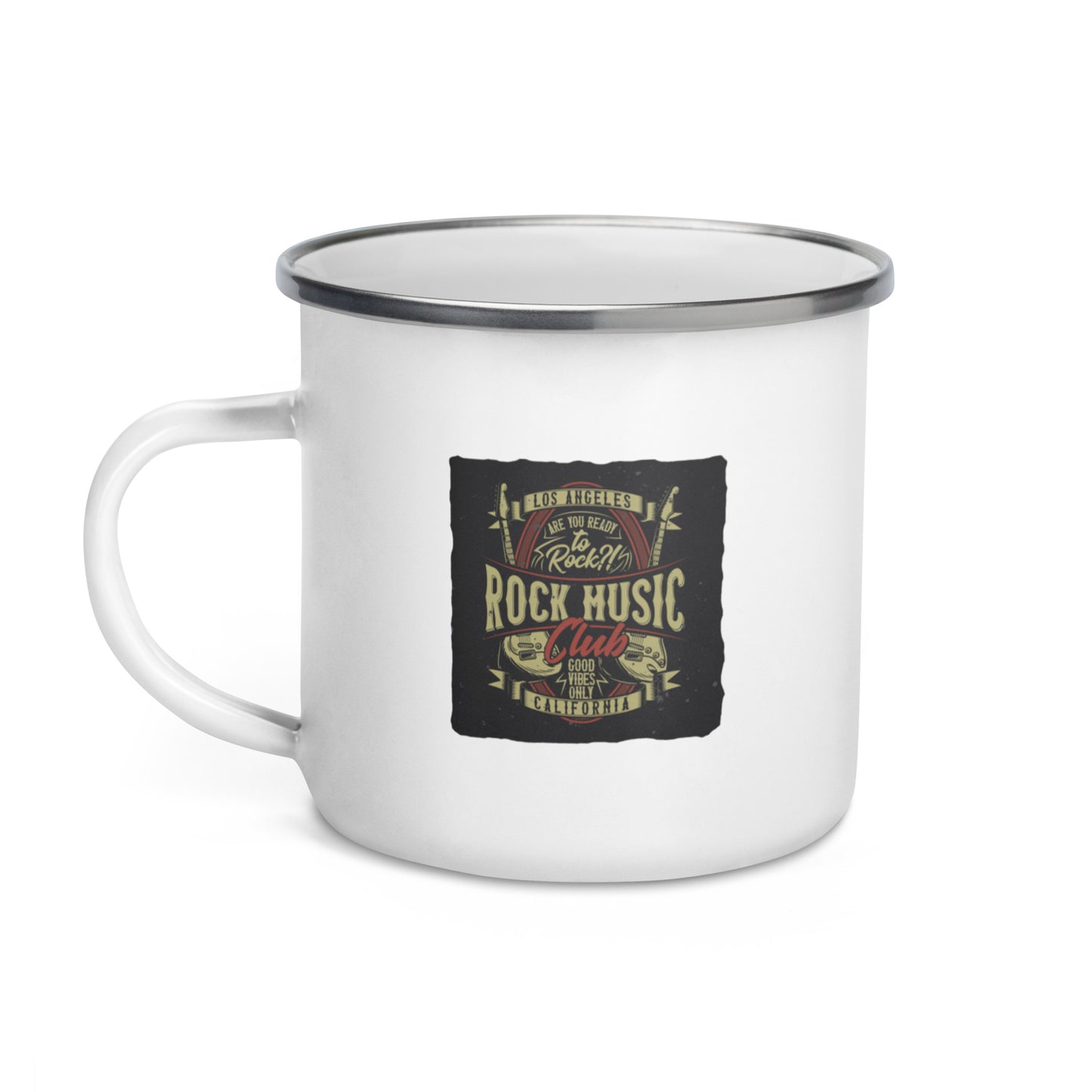 Are You Ready To Rock Enamel Mug