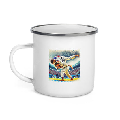 LA28 - Team USA Judo Men | Southern California Art Enamel Mug