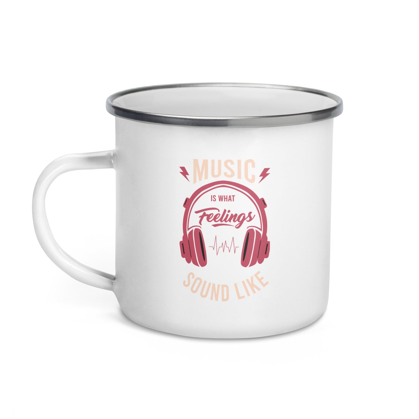 Music is What Feelings Sound Like Enamel Mug