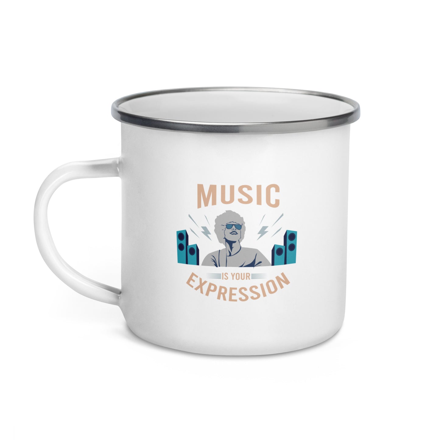Music is your Expression Enamel Mug