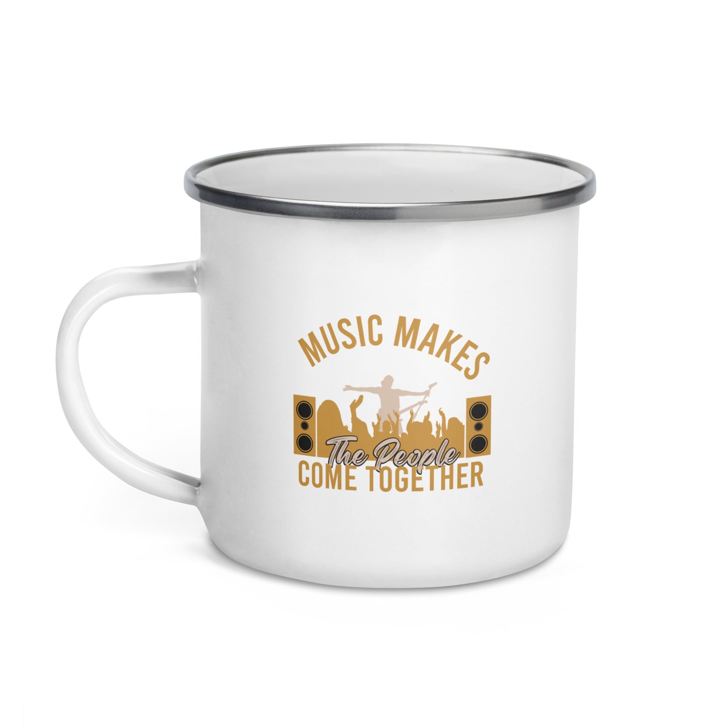 Music Makes The People Come Together Enamel Mug