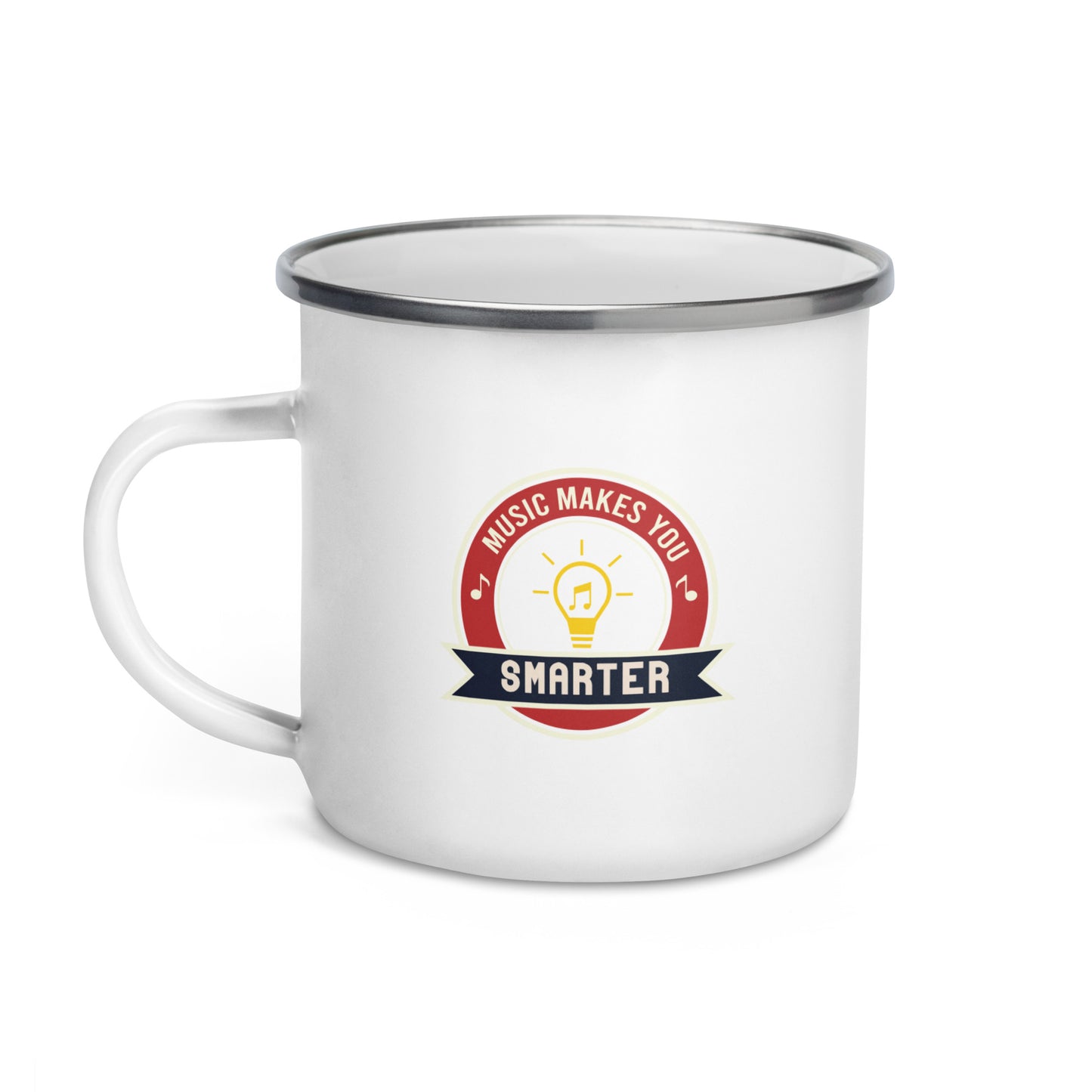 Music Makes You Smarter Enamel Mug