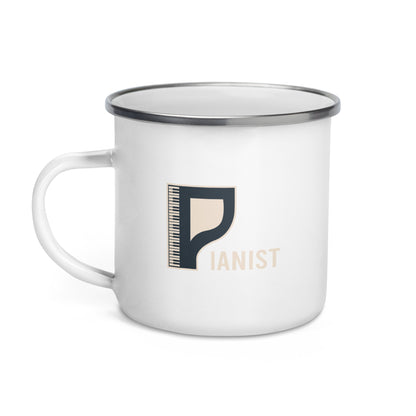 Pianist Enamel Mug