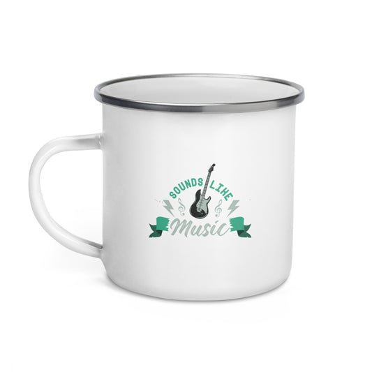 Sounds Like Music Enamel Mug