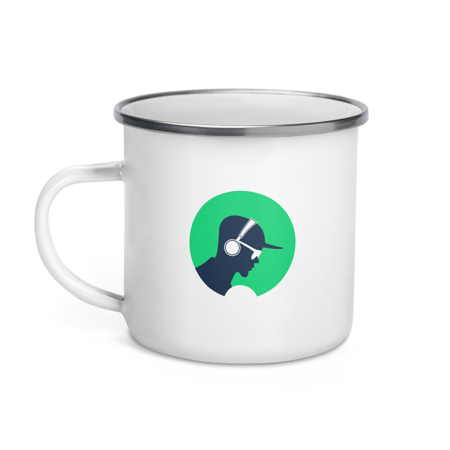Everything But Music Enamel Mug