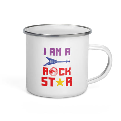 I Am Rockstar Enamel Mug
