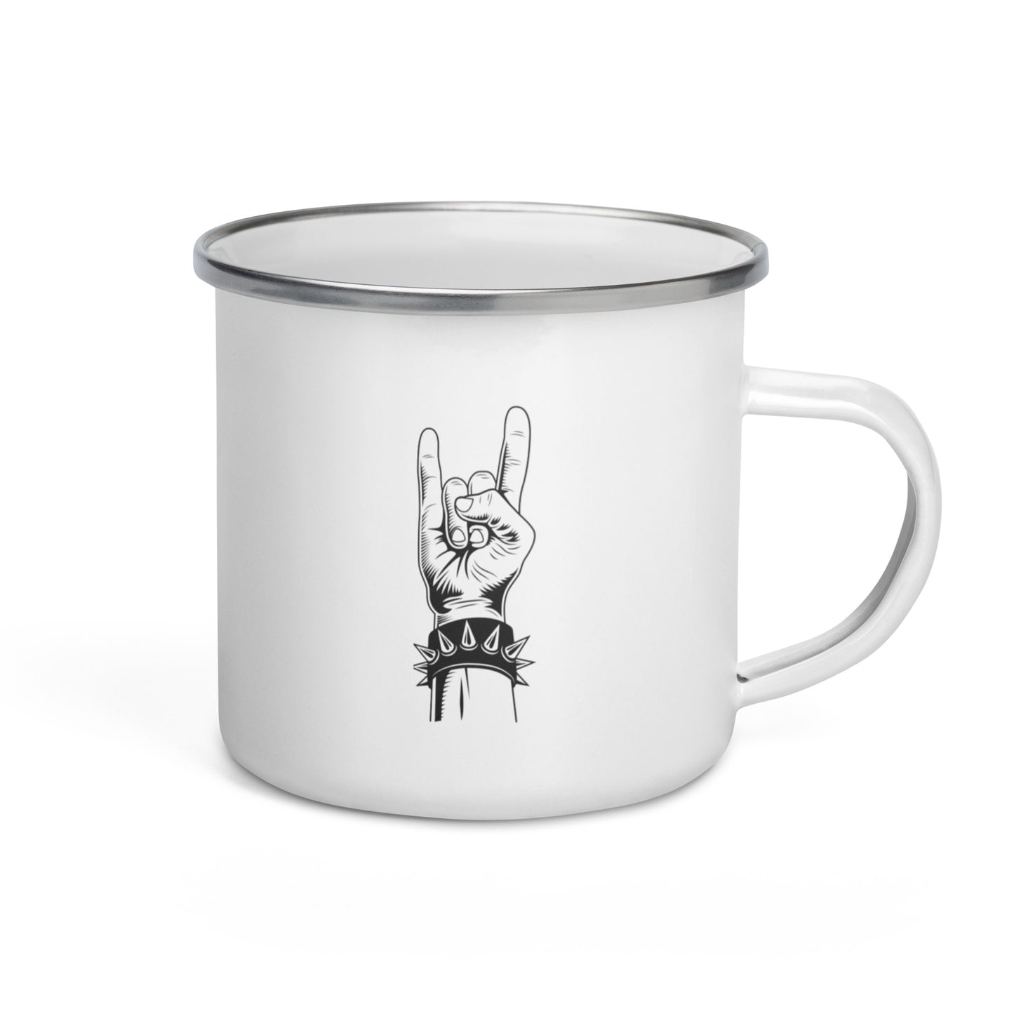 Rock On Enamel Mug