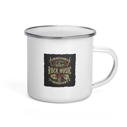 Are You Ready To Rock Enamel Mug