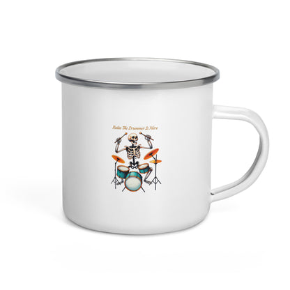 Skele-Tunes Drummer Enamel Mug