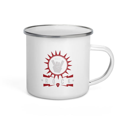 Music Rock Enamel Mug