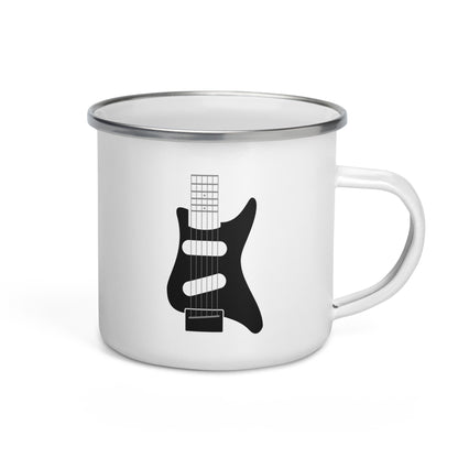 I Love My Guitar Enamel Mug
