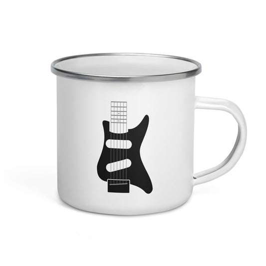 I Love My Guitar Enamel Mug