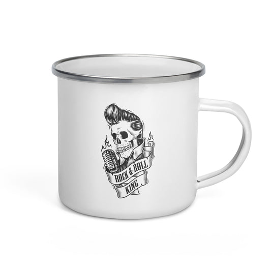 Rock and Roll King Enamel Mug