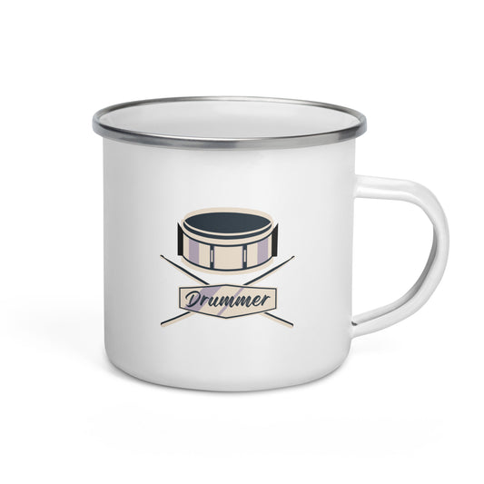 Drummer Idol Enamel Mug