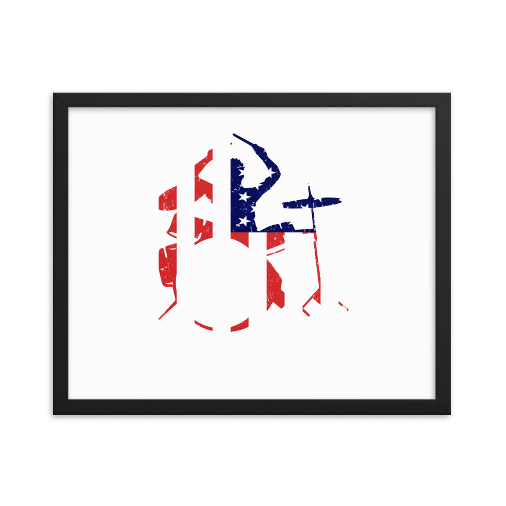 American Drummer Framed Poster