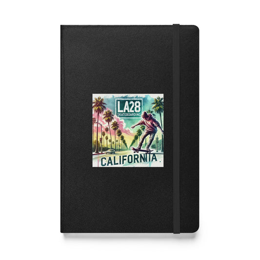 LA28 Skateboarding | Surrealistic Watercolor Design Hardbound Notebook