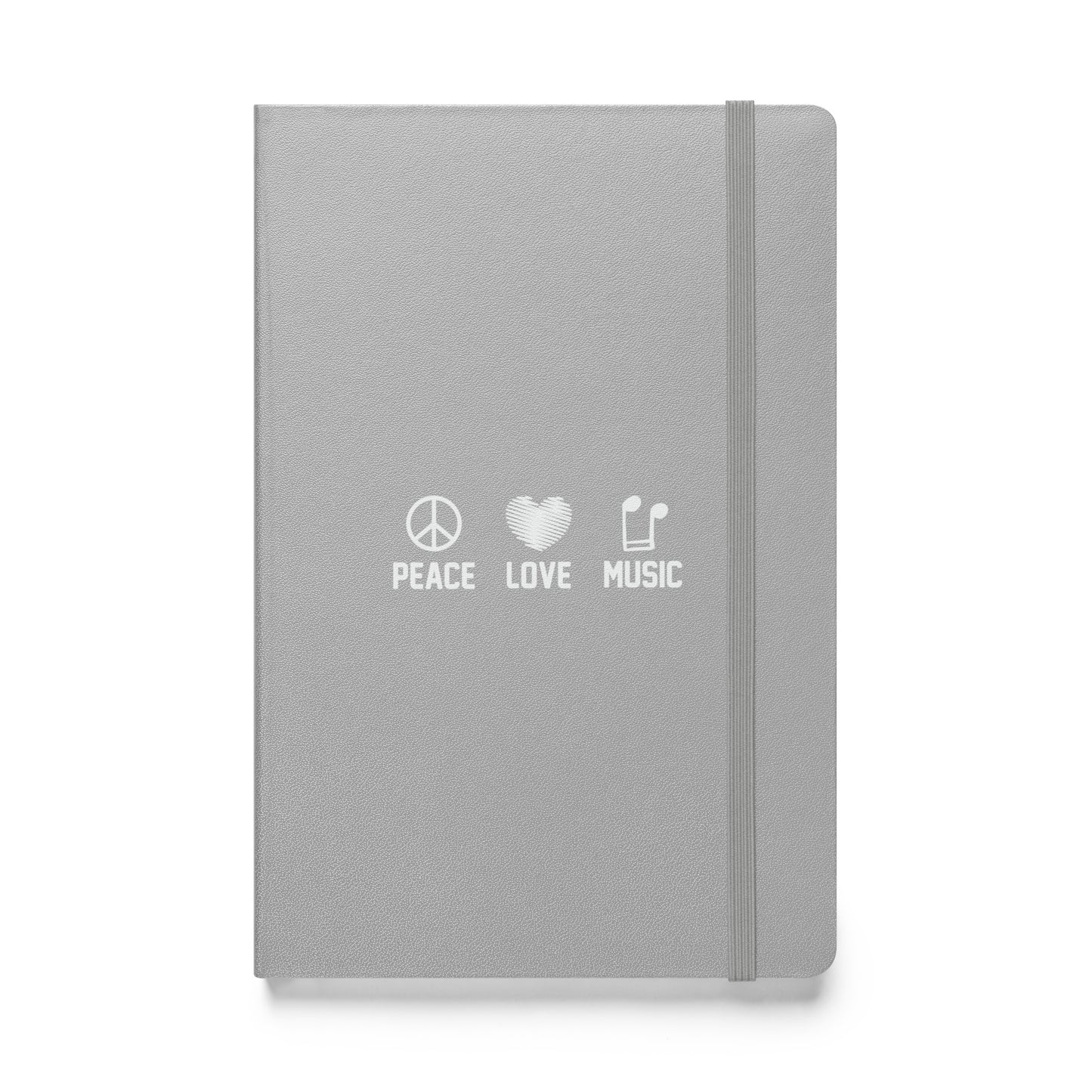 Peace Love Music Hardbound Notebook