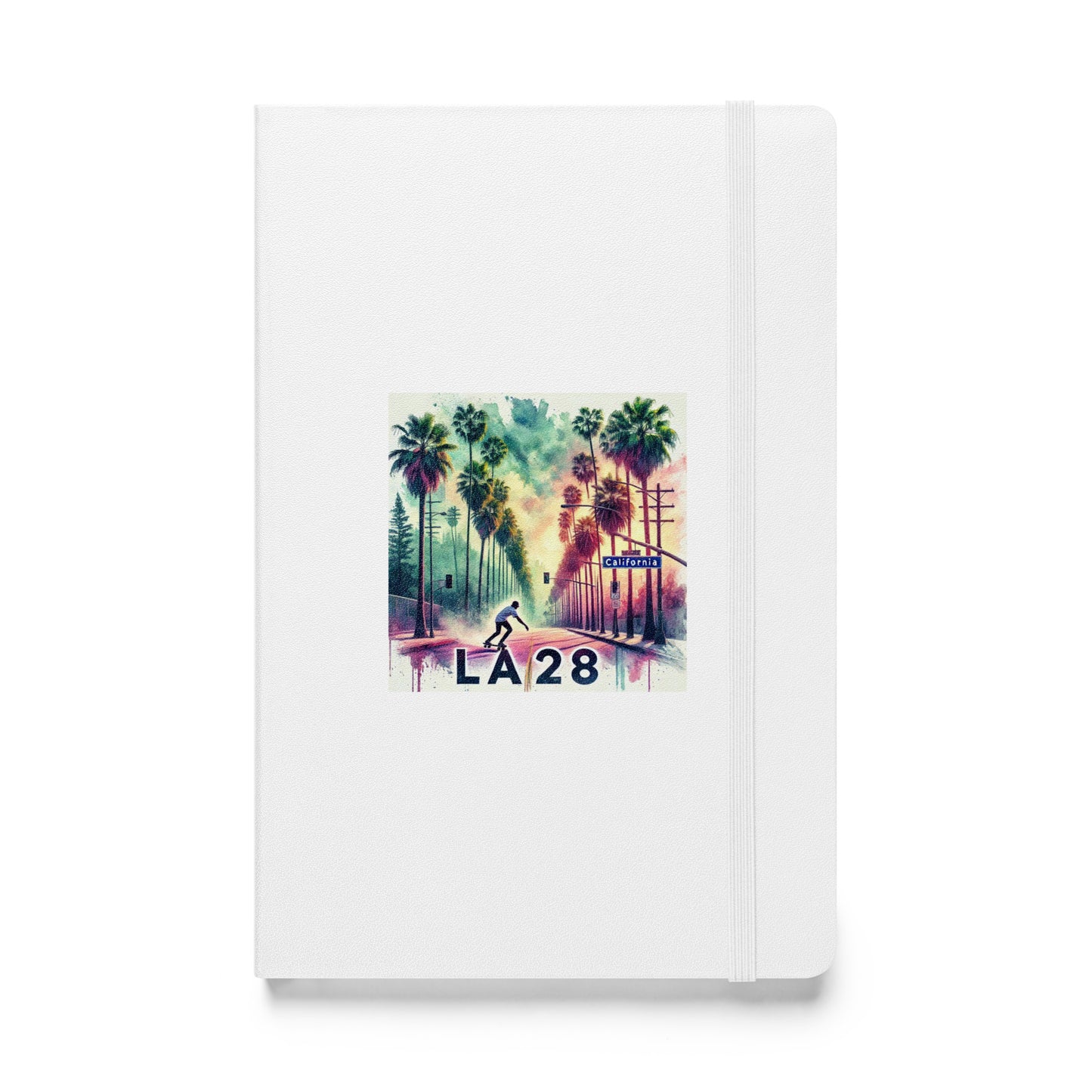 LA28 Archery Competition Watercolor Print Team USA Hardbound Notebook
