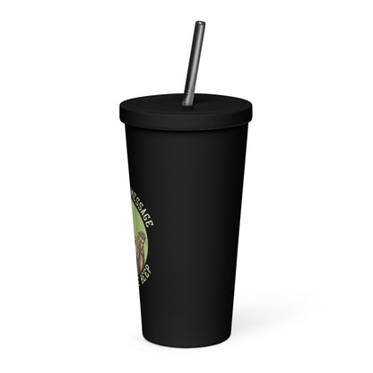 Leave Your Message After The Beep Insulated Tumbler with Straw