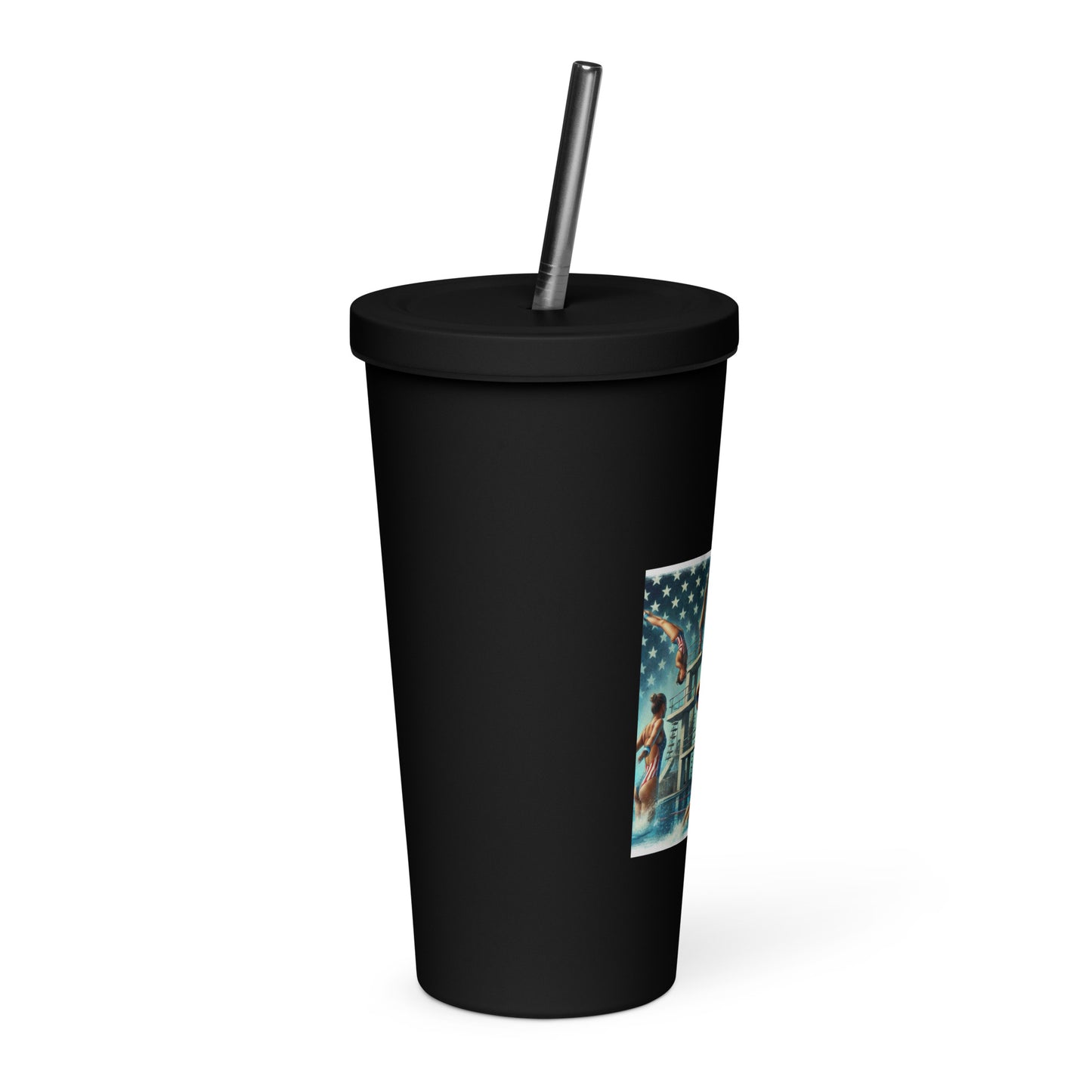 LA28 - Vibrant LA28 Women's Diving Event at SoFi Stadium Insulated tumbler with Straw