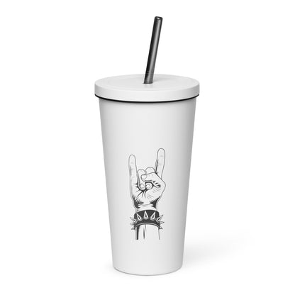 Rock On Insulated Tumbler with Straw