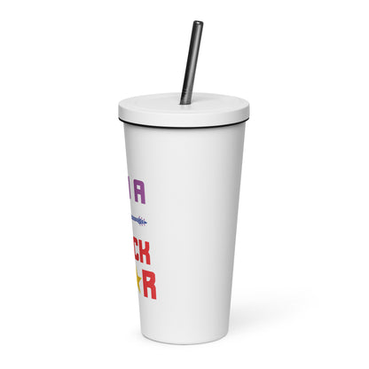 I Am Rockstar Insulated Tumbler with Straw