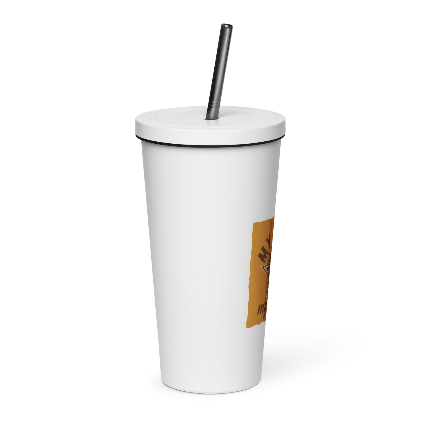 My Music My Rules Insulated Tumbler with Straw