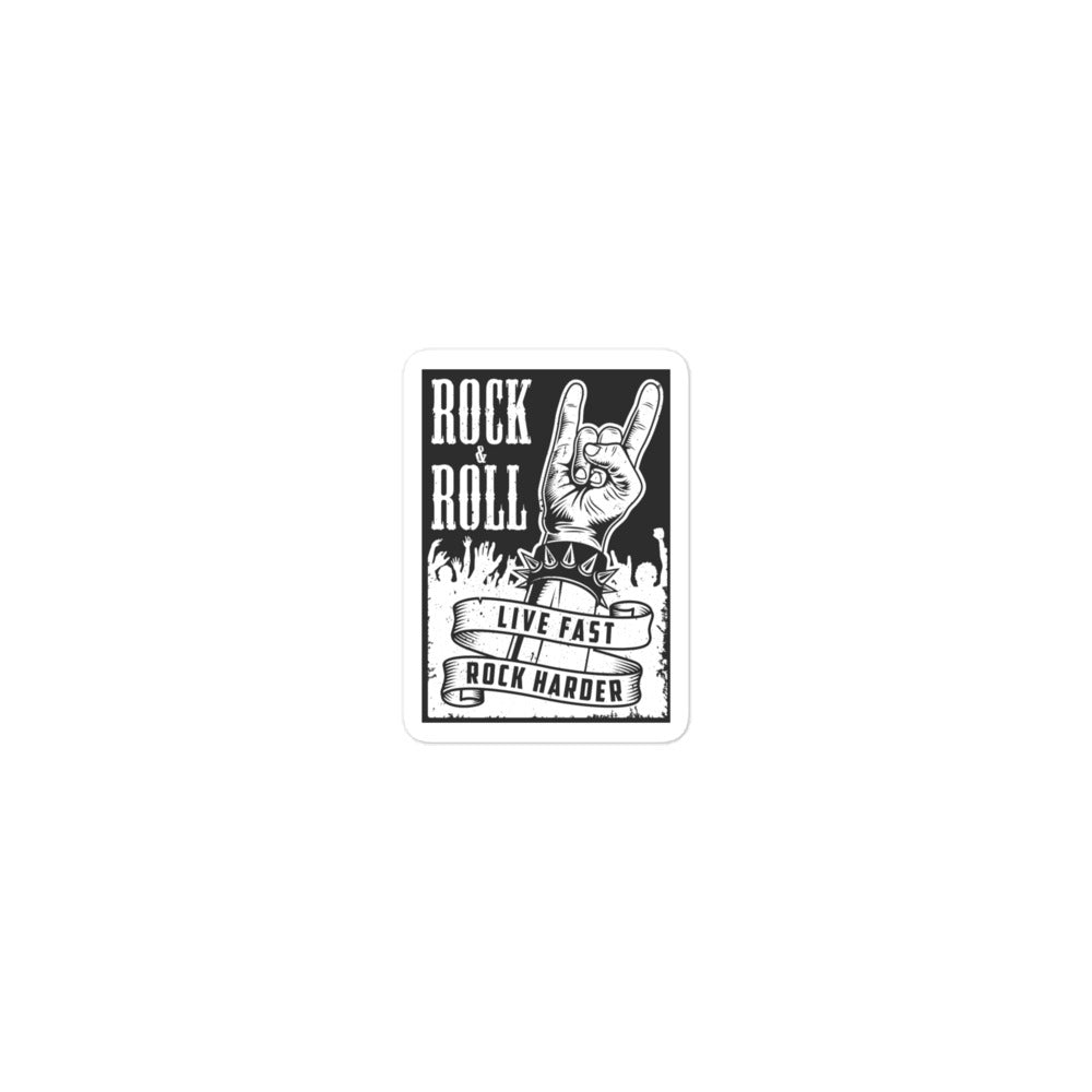 Live Fast Rock Harder Stickers
