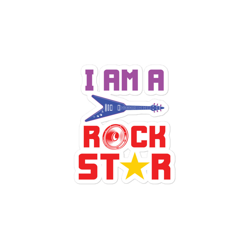 I Am Rockstar Stickers