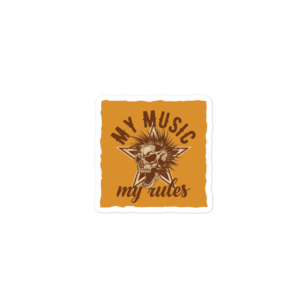 My Music My Rules Stickers