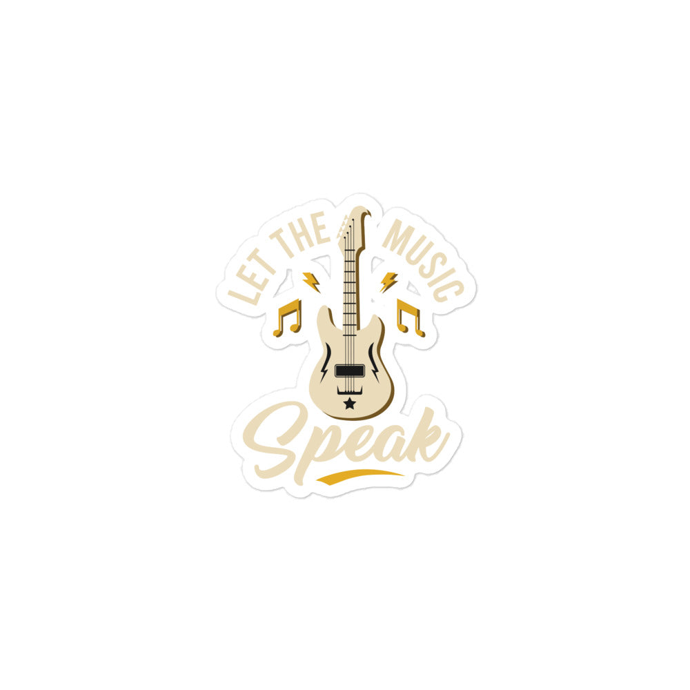 Let The Music Speak Stickers