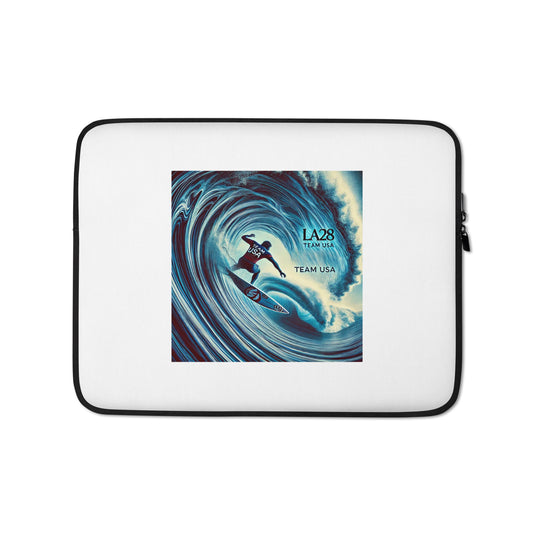LA28 Team USA Surfer Art Print Laptop Sleeve