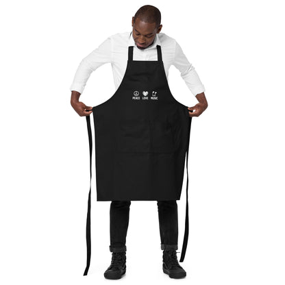 Peace Love Music Apron