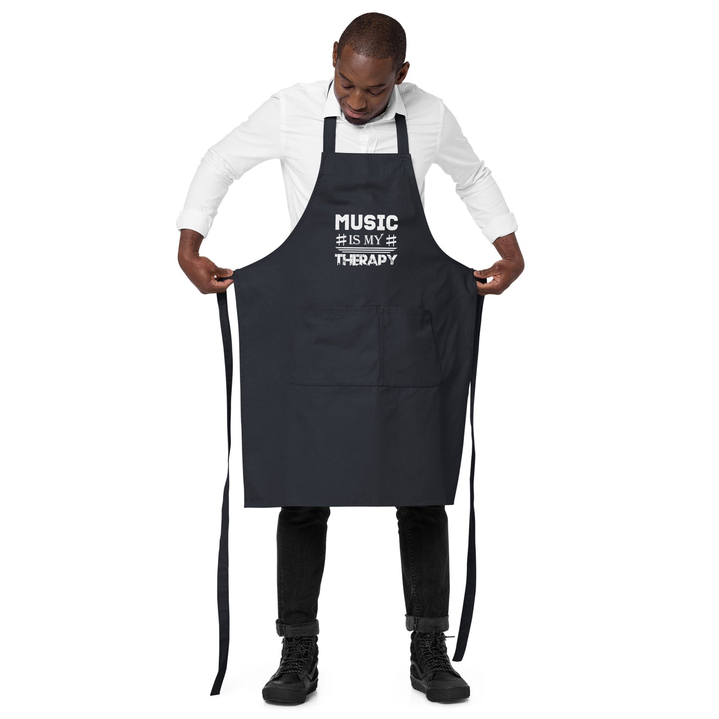 Music Is My Therapy Apron