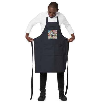 LA28 Team USA 100 Meters Watercolor Print | Los Angeles Coliseum Art Apron