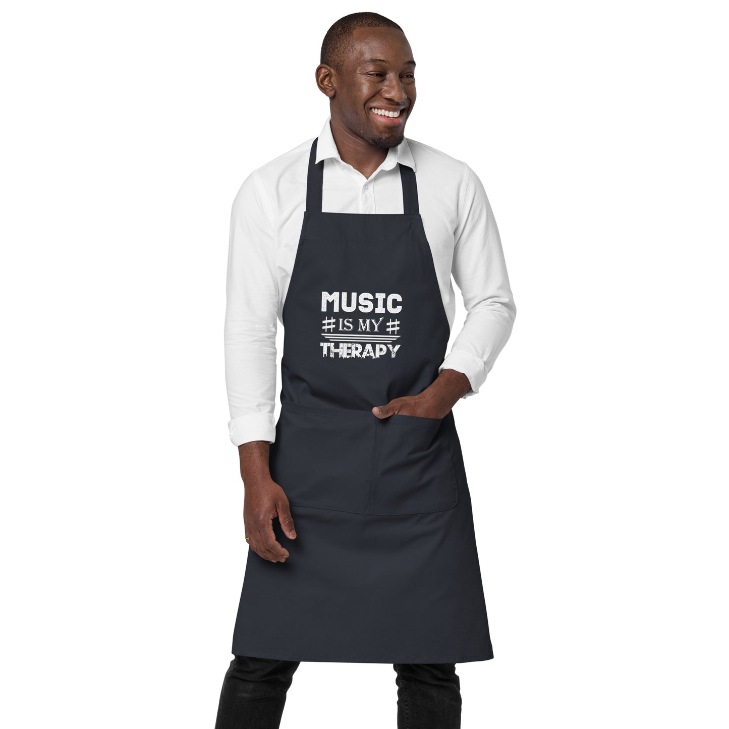 Music Is My Therapy Apron