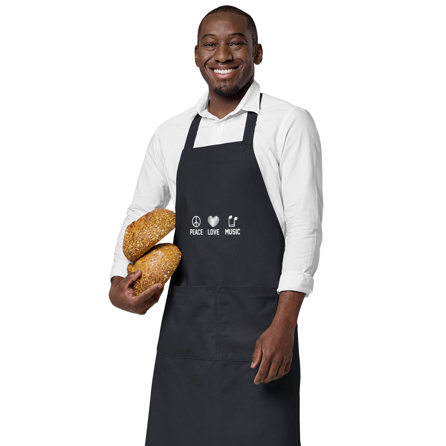 Peace Love Music Apron