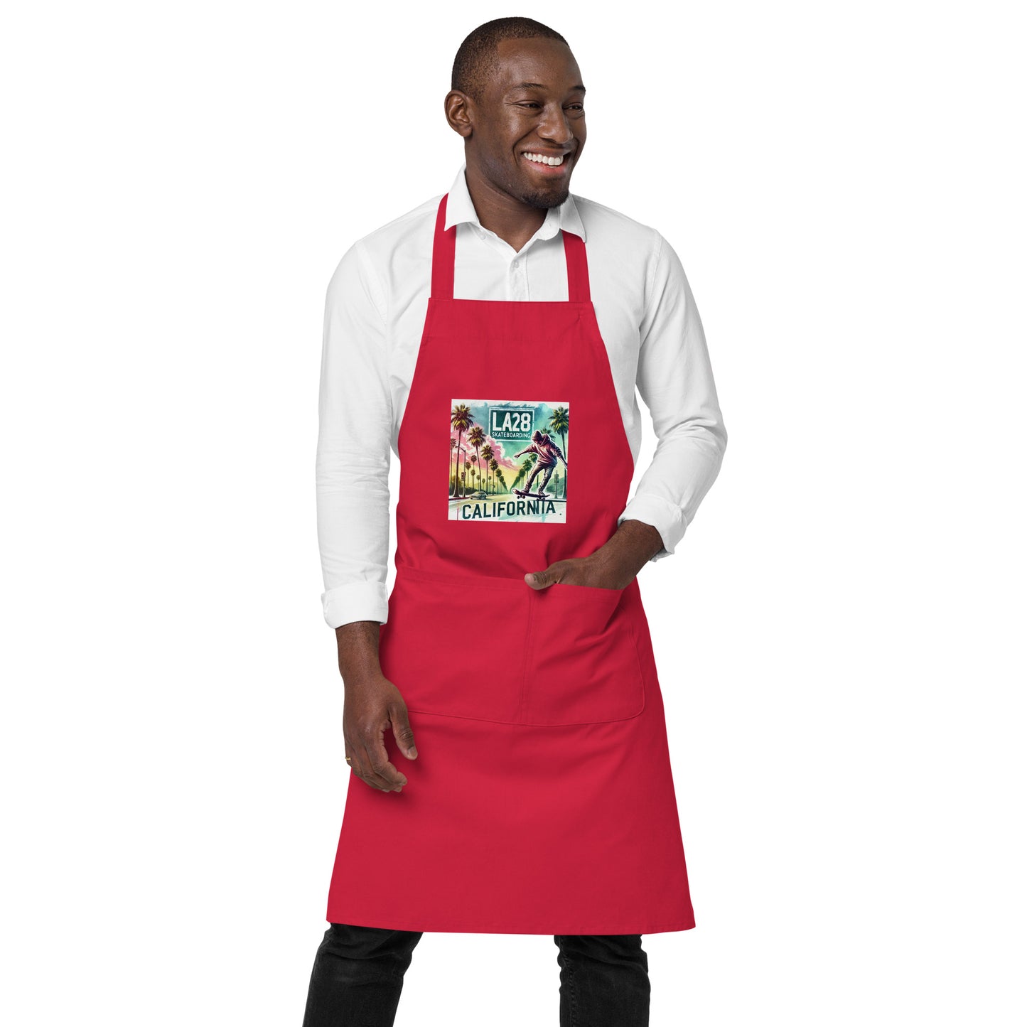 LA28 Skateboarding | Surrealistic Watercolor Design Apron
