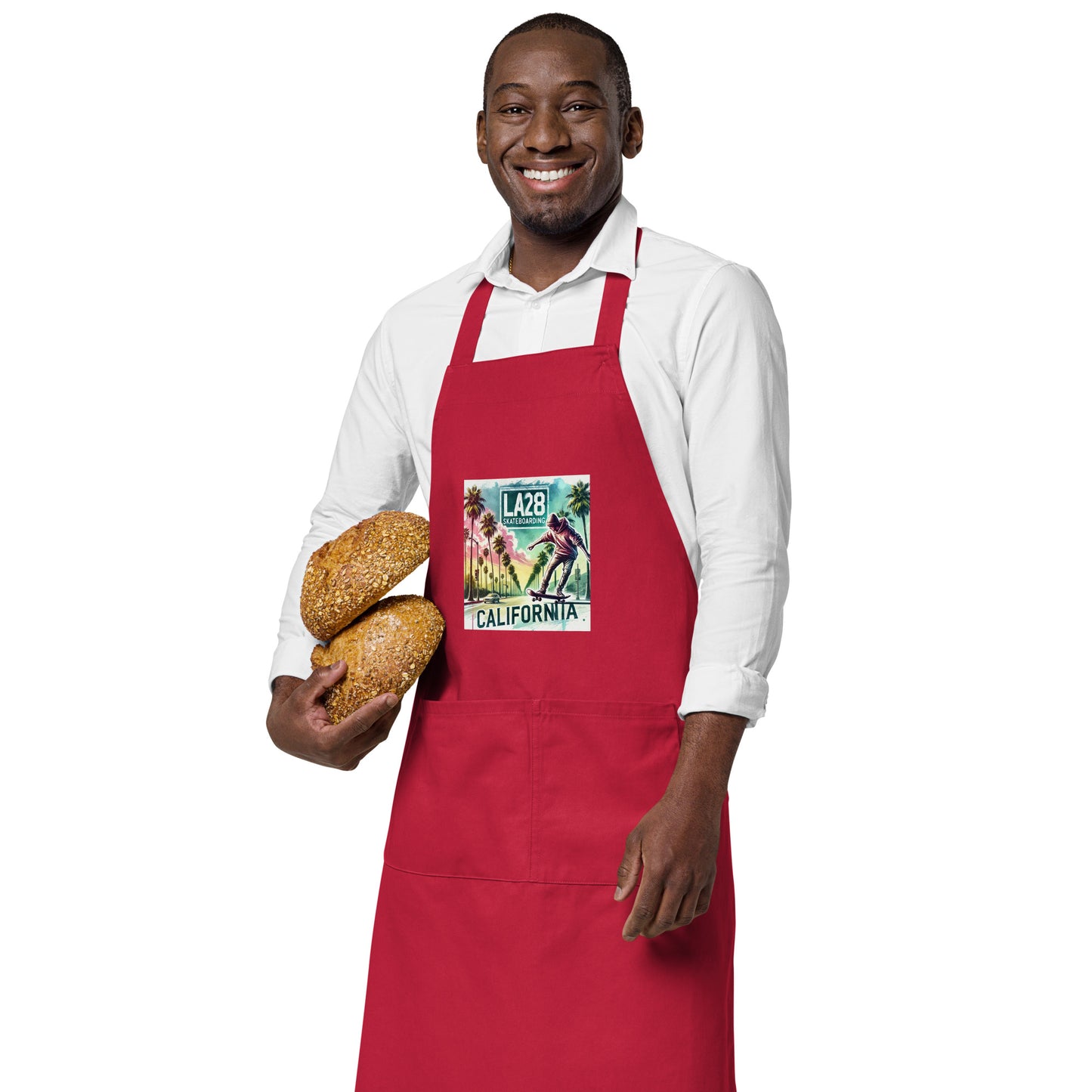 LA28 Skateboarding | Surrealistic Watercolor Design Apron