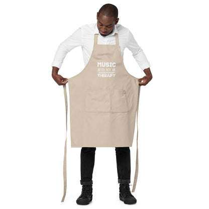 Music Is My Therapy Apron